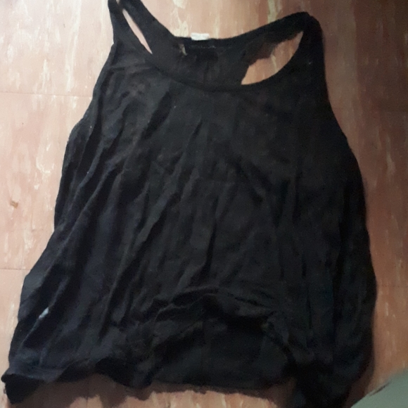 Black cheetah print see through tank top - Picture 1 of 2